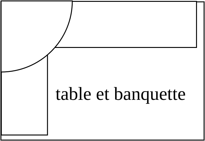 table et banquette