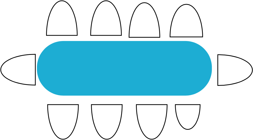 Table bar 8 pers 2m x 70