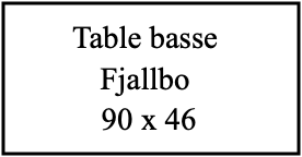Table basse Fjalbo