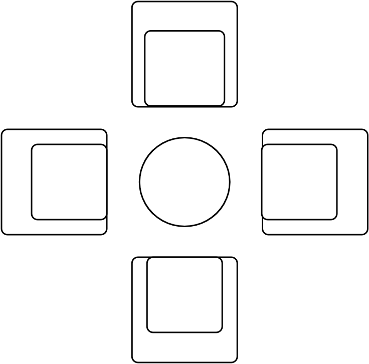 Table Basse 4.pers + fauteuils