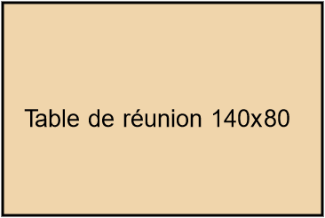 Table de bureau 140x80