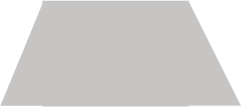 Table de bureau pans coupés