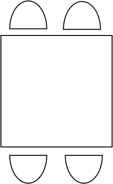 Table carrée 120x120