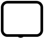 Table de chevet épais