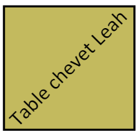 table chevet leah