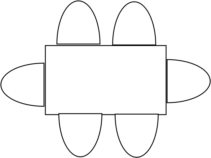 Table China Mall 6 places