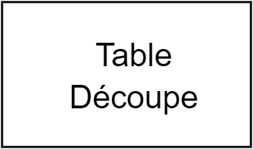 Table découpe