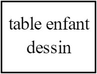 Table enfants dessin