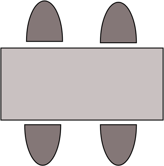 Table Haute  180 x 80 cm