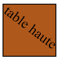 table haute