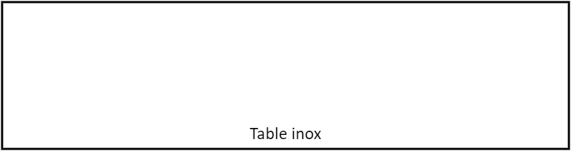 Table inox 2700