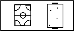 Table de jeux surdimensionnés