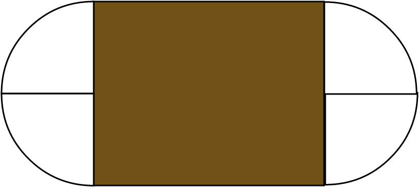 table à manger ovale 2.7x1.2