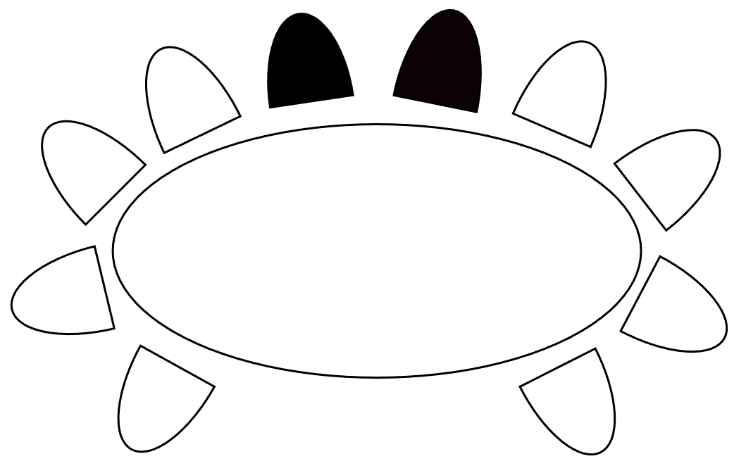 Table ovale 10 pers.120 X 250 cm