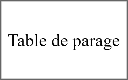 Table de parage
