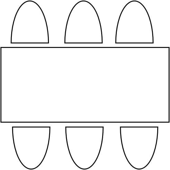 Table 6 perrs  180 x 80 cm