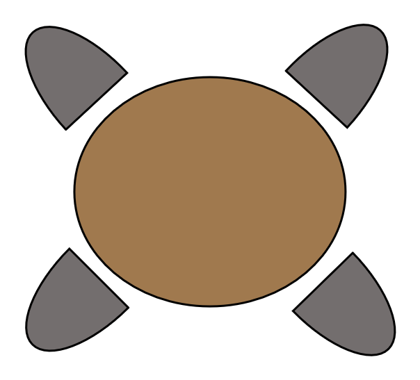 Table 4 pers. 110x125