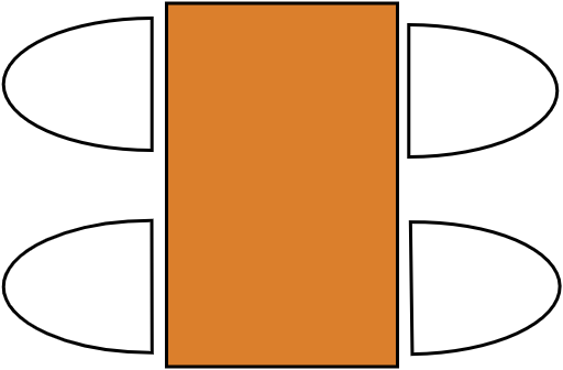 Table 4 pers. 110x70