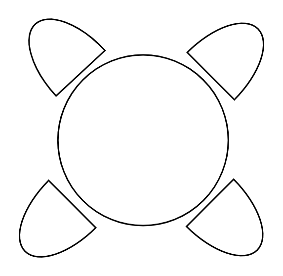 Table 4 pers. 115 x 115 cm