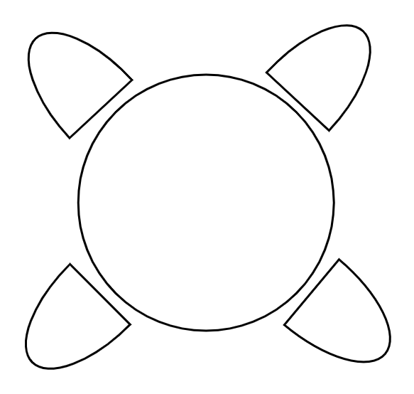 Table 4 pers. 120 x 120 cm