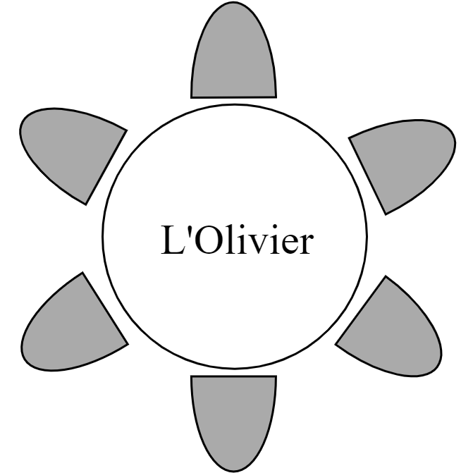 Table 6 pers.125 X 125 cm