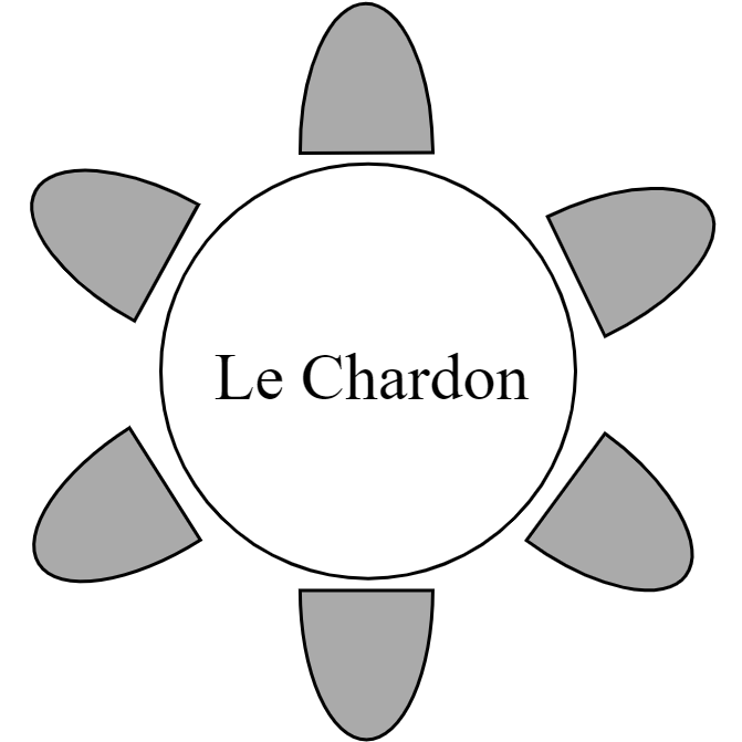 Table 6 pers.125 X 125 cm