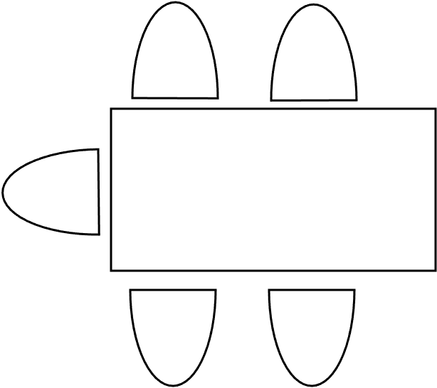 Table 5  pers. 80 x 125 cm