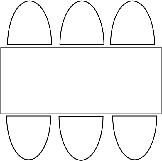 Table 6  pers. 76 x 182 cm