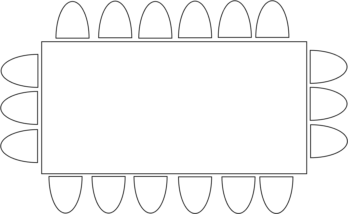 Table 14 pers  360 x 180 cm