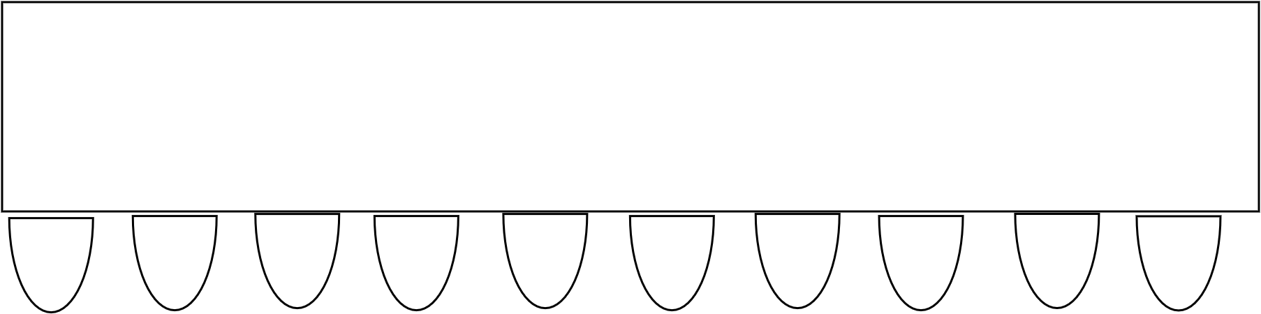 Table 10 pers  600 x 100 cm