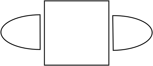 Table 2 pers. 74 x 74 cm