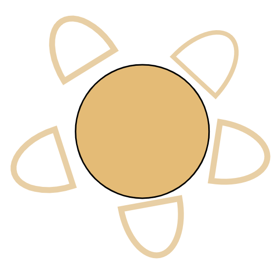 Table 4 pers. 90 x 90 cm