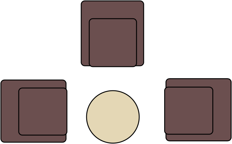 Table 2 pers + fauteuils