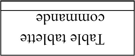 Table plancha marron