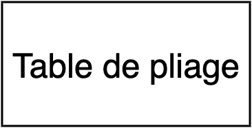 Table de pliage