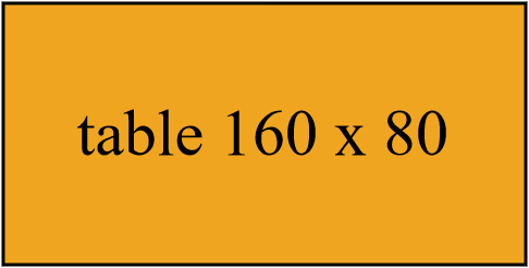 Table de réunion 160x80