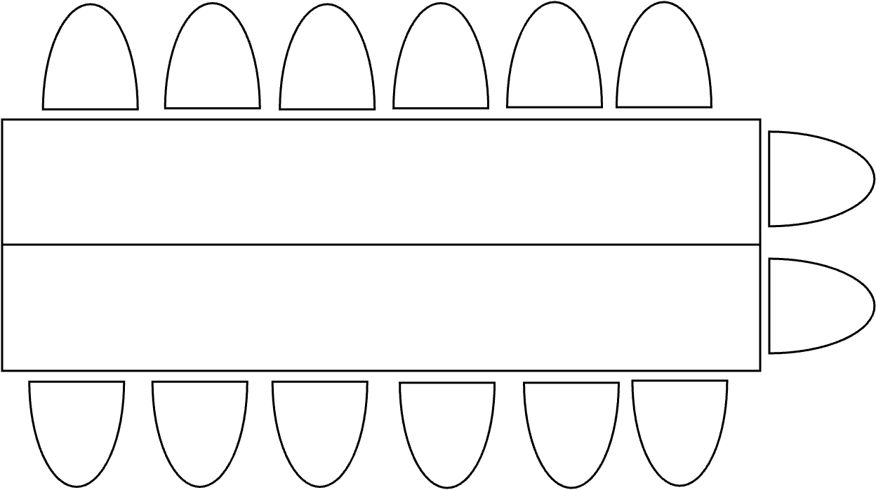 Table  réunion  360 x 120 cm
