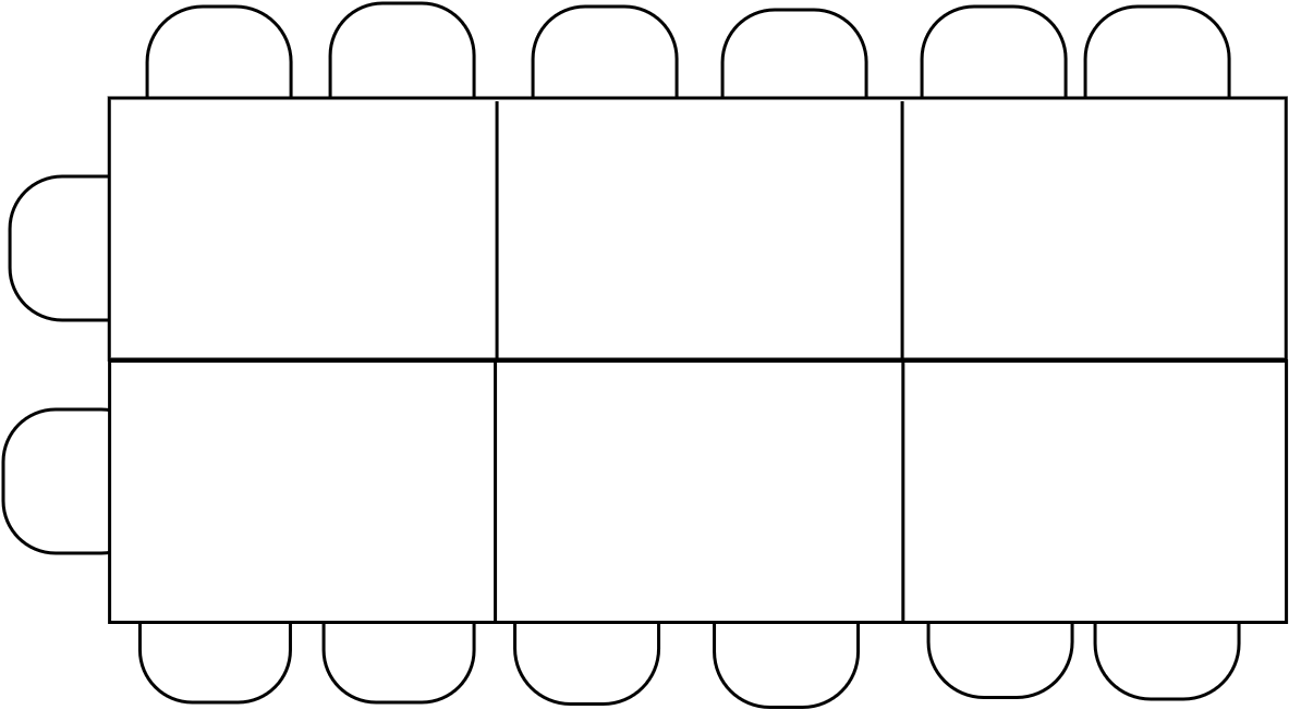 Table de réunion 16 pers