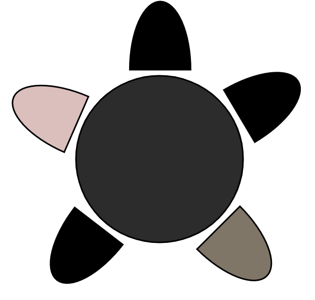 Table Ronde 5 pers 110 cm