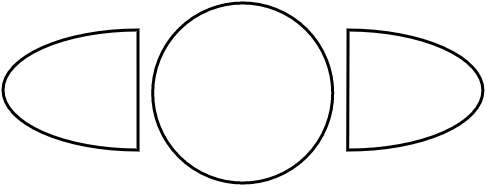 Table ronde 2 pers. 60 x 60 cm