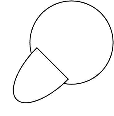 Table ronde 1 pers. 90 x 90 cm