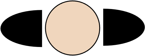 Table Ronde 3 pers 60 cm