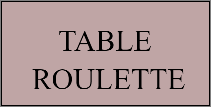 TABLE ROULETTE 70*140