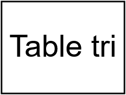 Table tri