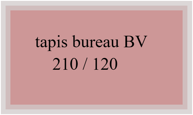 Tapis bureau BV