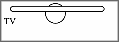 Téléviseur avec meuble