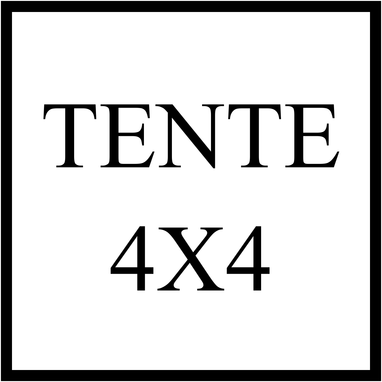 TENTE 4X4