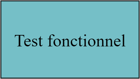 Test fonctionnel