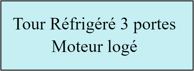 Tour réfrigéré 3 portes