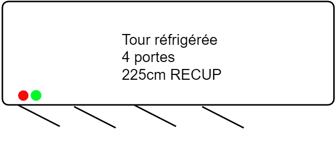 Tour réfrigérée 4 portes